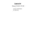 ORION TV3788MONO Service Manual